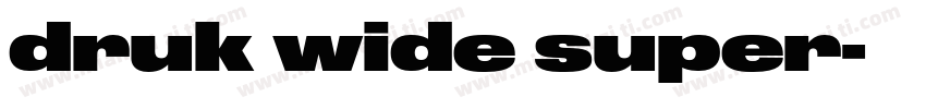 druk wide super字体转换